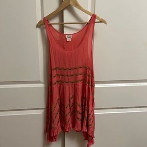 Free People Tunic Pink Size Medium